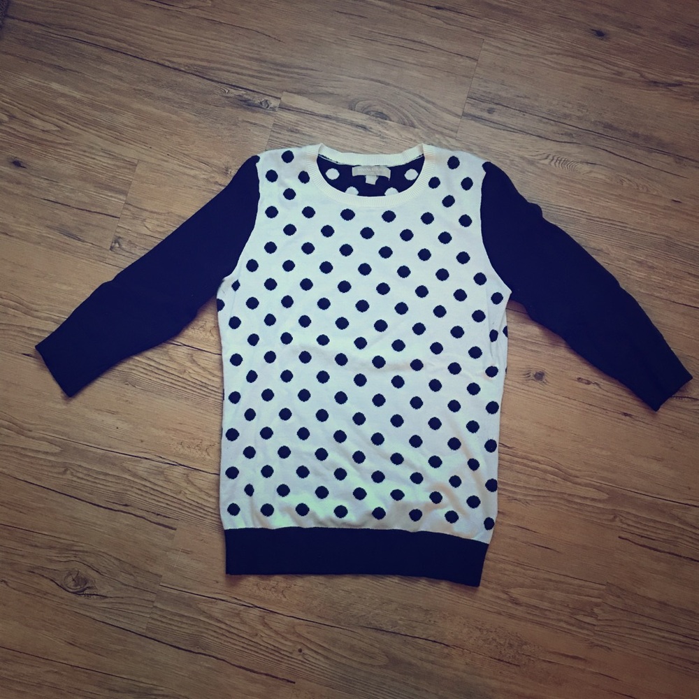 Polka dot Banana Republic sweater